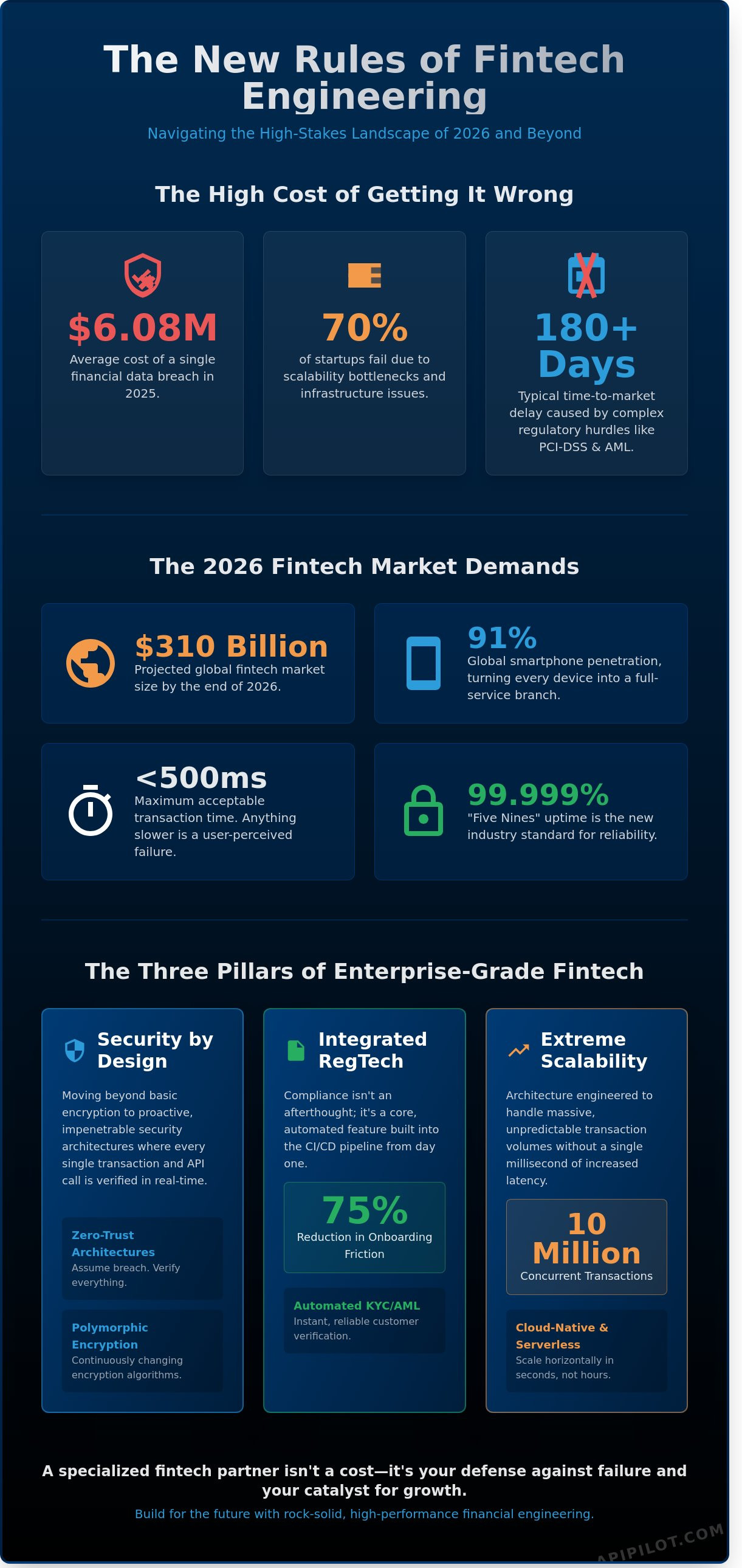 Fintech Software Development Company: Building Secure, Scalable Financial Solutions in 2026 - Infographic